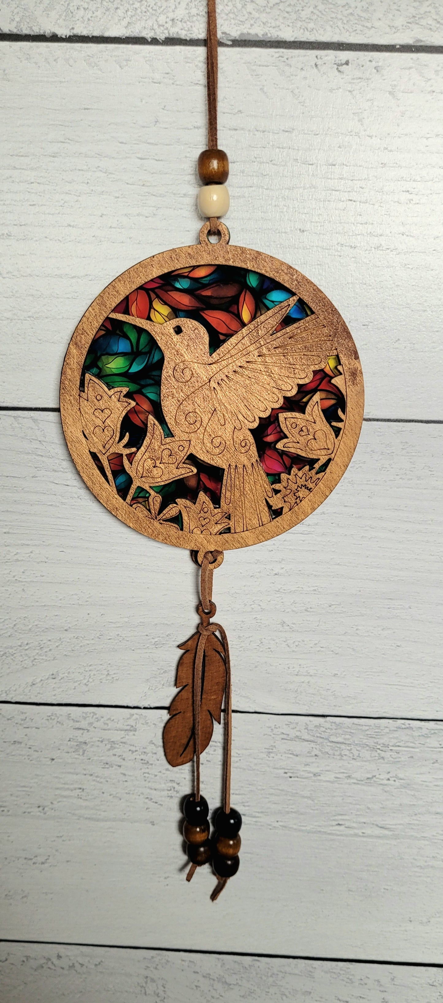 Hummingbird Suncatcher w/ Beads