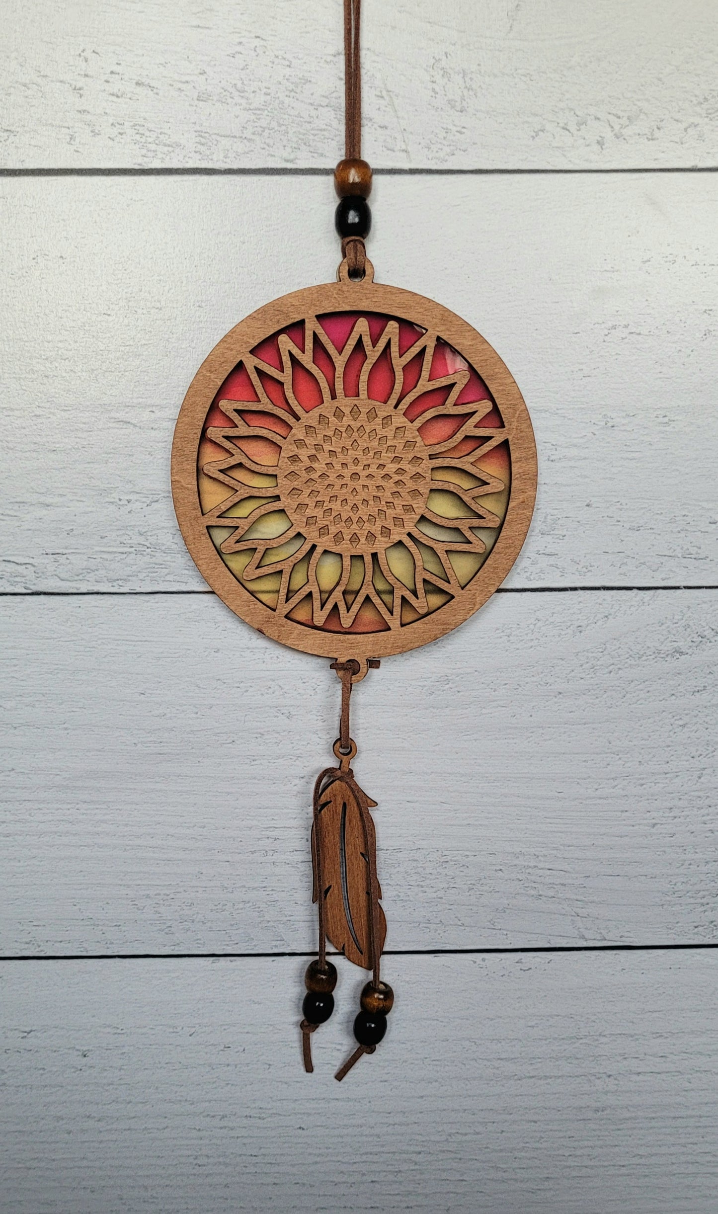 Sunflower Suncatcher w/ Beads