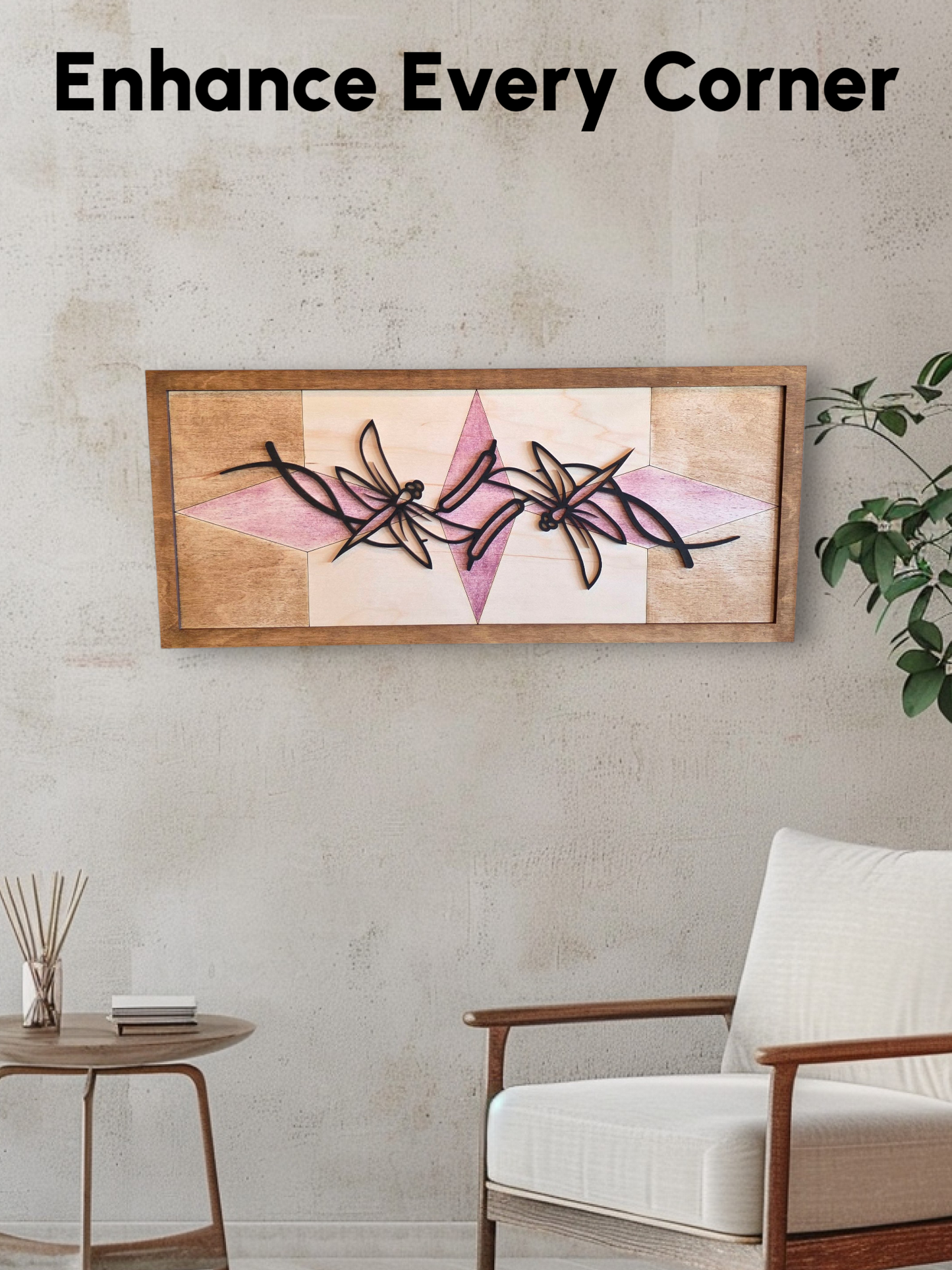Dragonfly Line Art Wall Decor