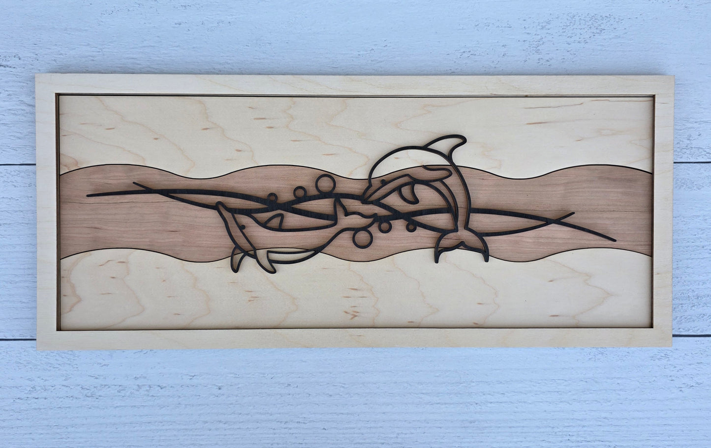 Dolphin Line Art Wall Decor